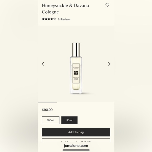 NEW Jo Malone Honeysuckle & Davana 30ml/1oz - Picture 4 of 5